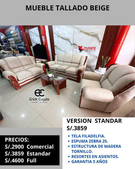 MUEBLE TALLADO BEIGE