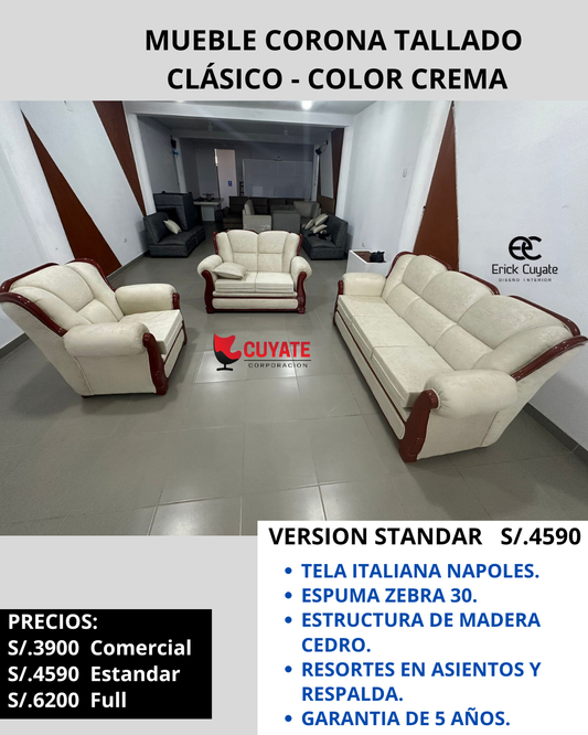 MUEBLE TALLADO CORONA CLASICO