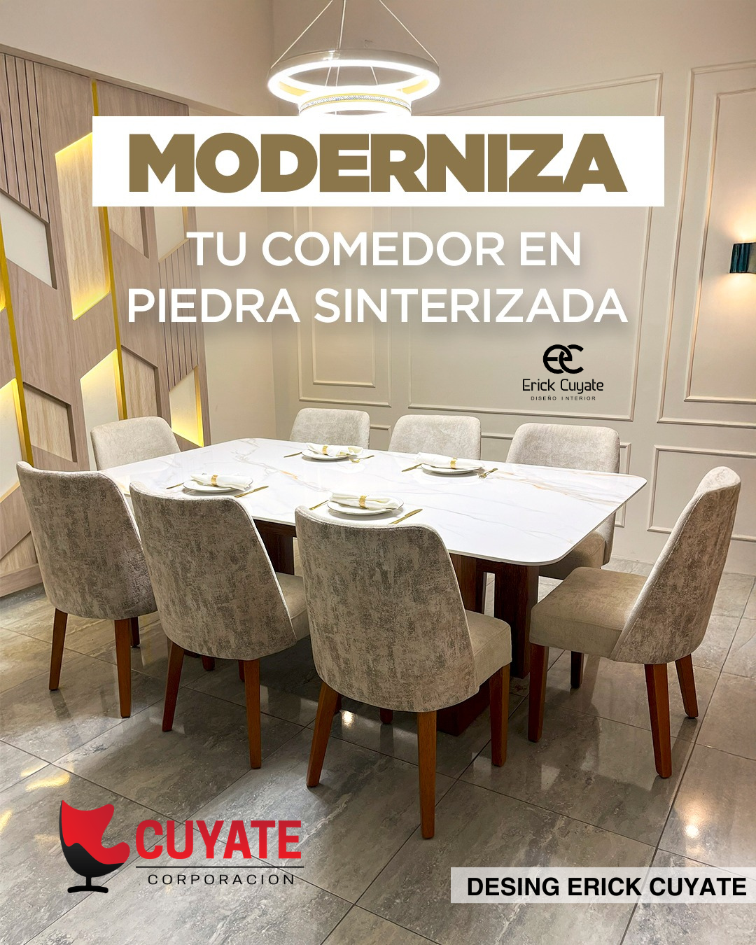 COMEDOR STACY 8 SILLAS