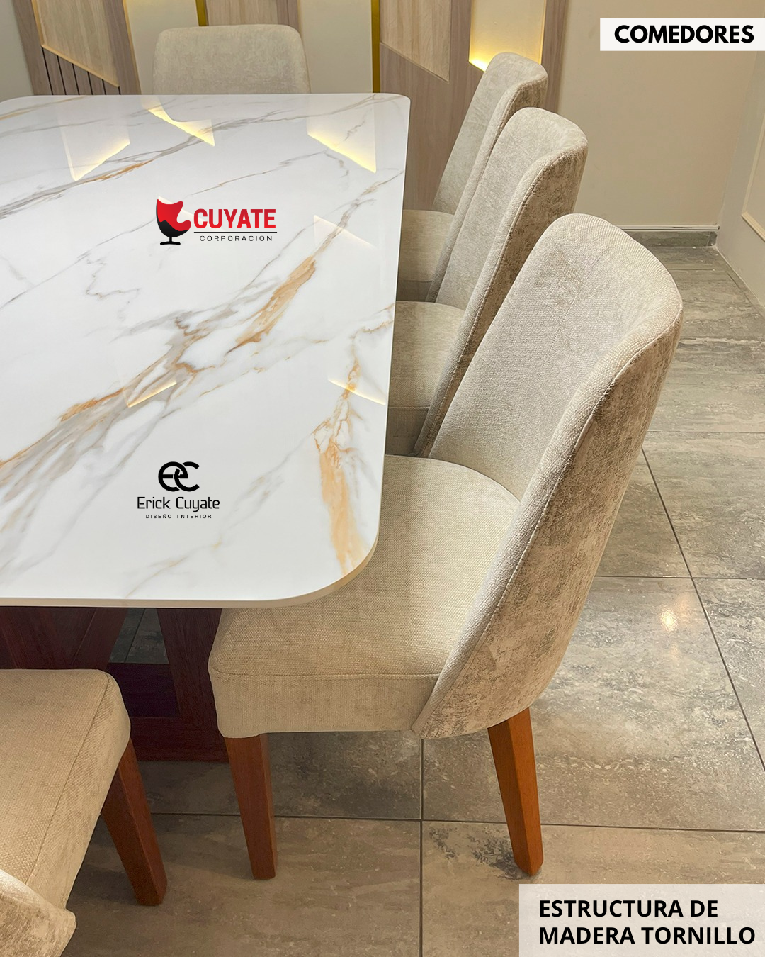 COMEDOR STACY 8 SILLAS